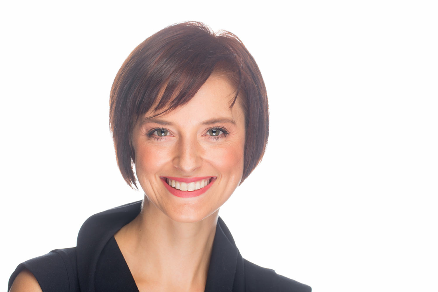 Intimate Woman portrait on white background